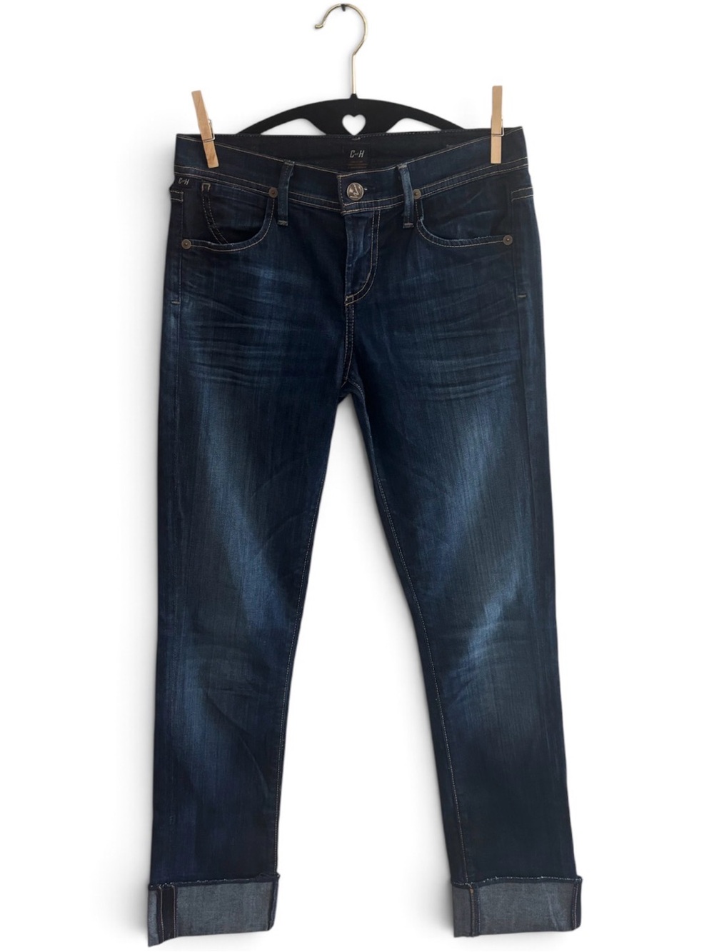 Citizens of Humanity Dani Straight Leg Jeans Women’s Size 24 Dark Wash Mid Rise